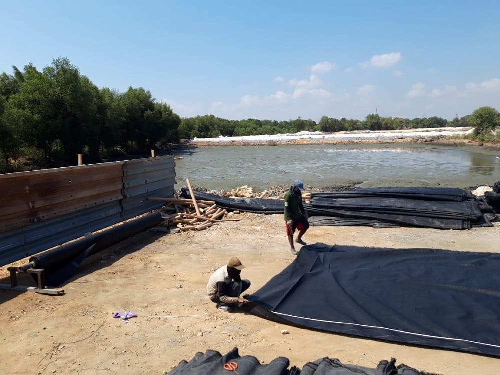 instalasi geotextile woven di gresik