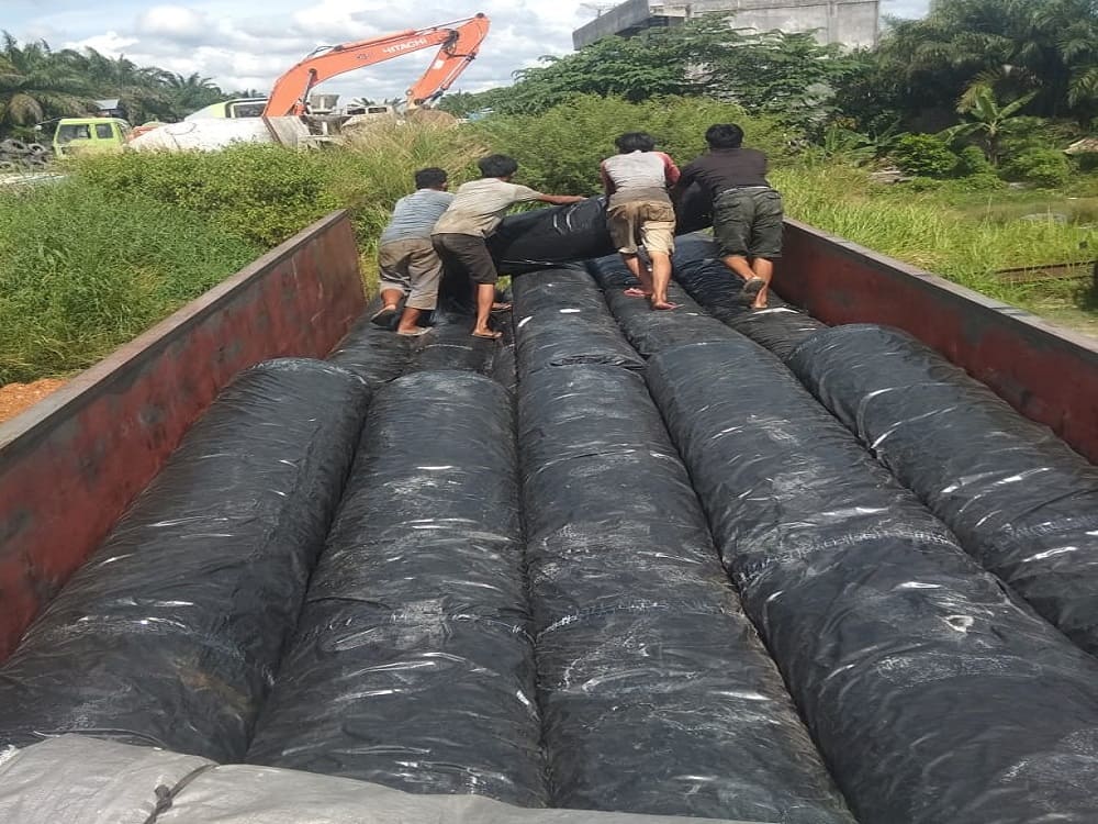 pengiriman geotextile ke lapindo